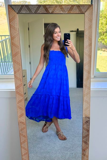 I'm loving this blue dress! Perfect for brunch date or vacation trip! This one's sold out so I'm linking alternatives
#vacationstyle #outfitinspo #fashionfinds #summerstyle

#LTKstyletip #LTKSeasonal #LTKFind