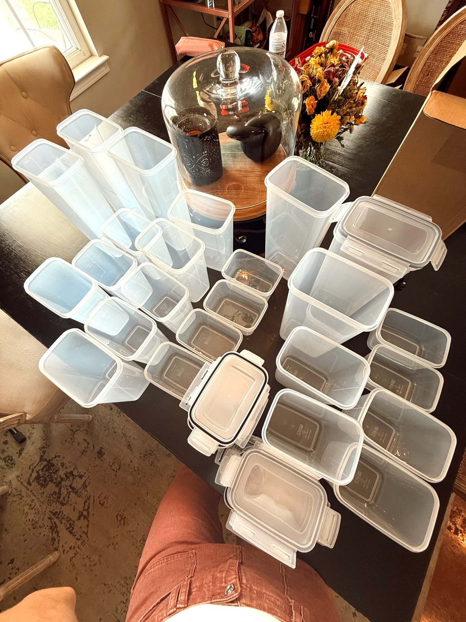 Can you believe this is one set?! I found these containers on Amazon for less than $40 bc I needed everything in my pantry to have a sealed hard lock container. 

I dealt with pantry moths all day Saturday 😩 I had to throw everything away, wipe everything down with hot soapy water, let dry, and then wipe everything down with vinegar.

It’s been a couple days of being empty, so hopefully this will do the trick. Will also link the moth traps if you have ever had this issue. 

Pest control told me to keep dog food outside bc normally that’s the culprit🥴

#LTKdayinmylife #LTKHome #LTKfoodie