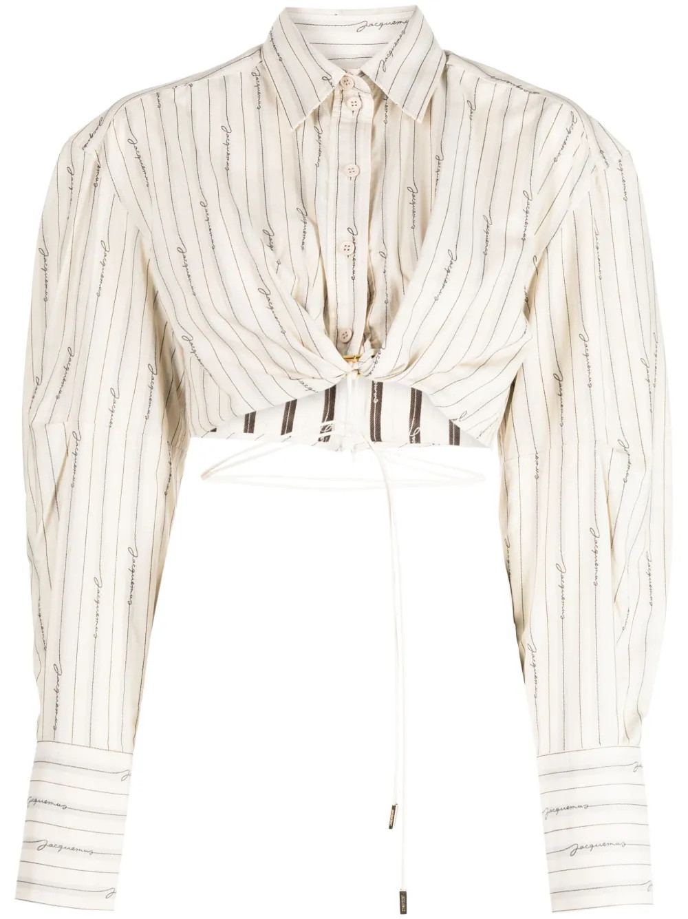 Jacquemus Camicia La Chemise Plidao Crop - Farfetch | Farfetch Global