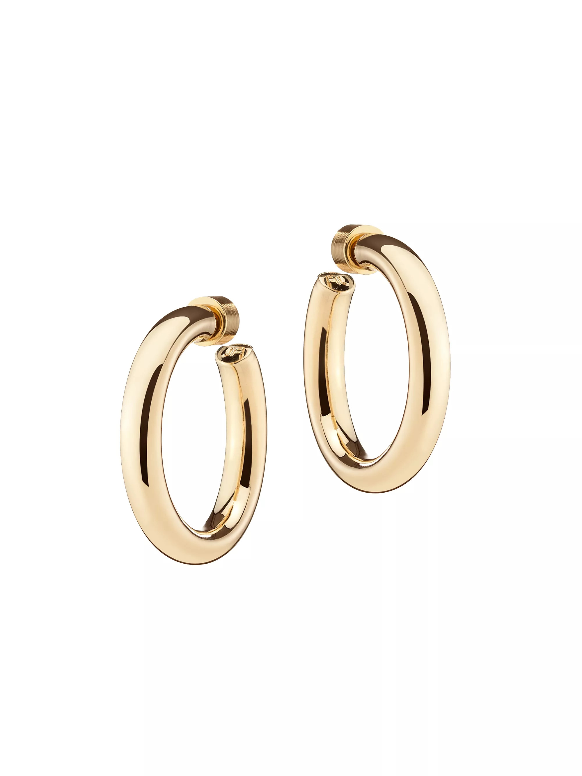 Natasha 10K-Gold-Plated Mini Hoop Earrings | Saks Fifth Avenue