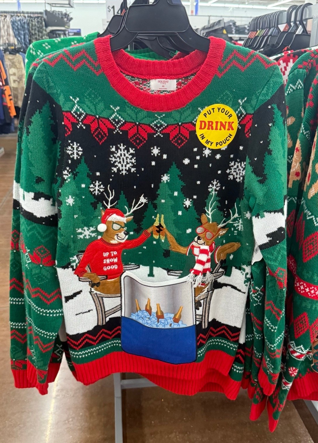 Men’s Ugly Christmas Sweater with Drink Pocket from Holiday Time (XS–3XL)
This men’s ugly Christmas sweater with a drink pocket is a holiday party favorite. Fun, festive, and functional, it’s perfect for Christmas parties, themed events, and matching group outfits.

#LTKMens #LTKHoliday #LTKFindsUnder50