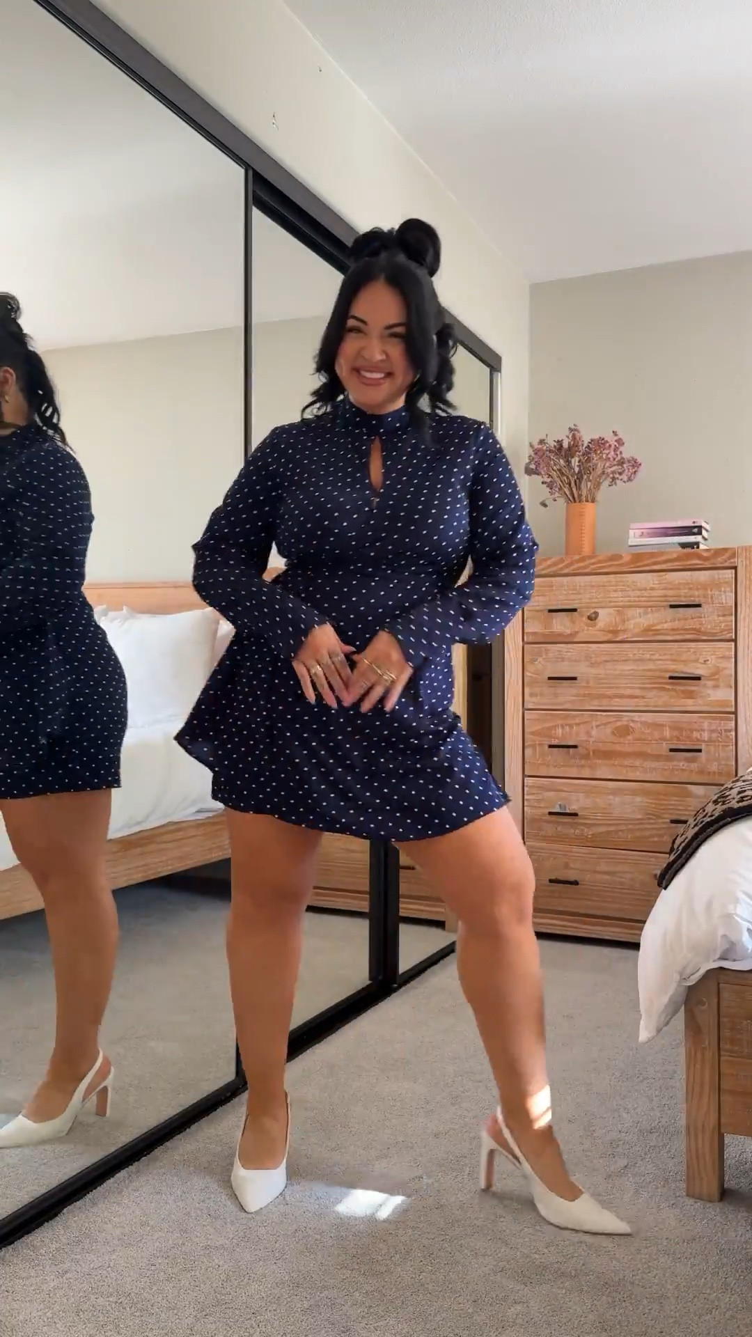 
This polka dot dress is everythingggg!!!!

wearing a size xl in everything you see here! 

Polkadot dress, collared dress, date night dress, girls night out dress, spring dresses, midsize, Tori block


#LTKMidsize #LTKgrwm #LTKootd