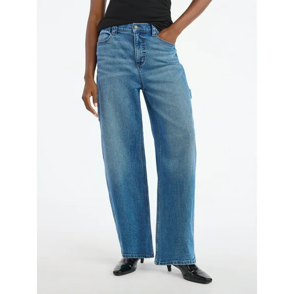 Scoop Women's Barrel Carpenter Jeans, Sizes 0-20 | Walmart (US)
