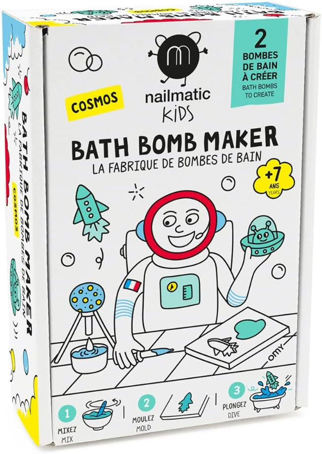 Nailmatic Cosmos DIY Bath Bomb Kit - Bath Bomb Making Kit for Kids, Make Your Own Bath Bombs, Inc... | Amazon (US)