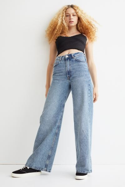 Wide High Jeans | H&M (US + CA)