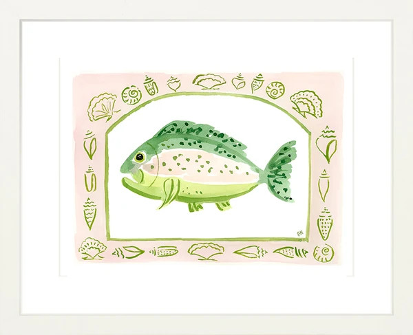 The "Rainbow Fish Pink" Fine Art Print | Evelyn Henson