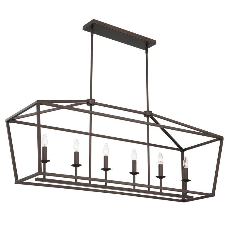 Abrianna 6 - Light Kitchen Island Linear Pendant | Wayfair North America