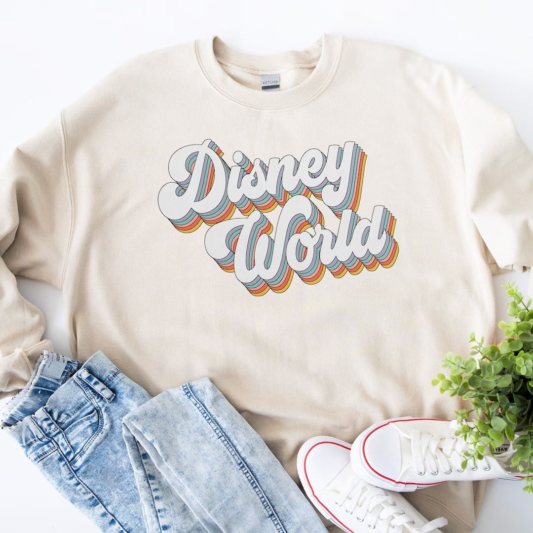 Disney Sweatshirt Disney Family Sweatshirt Vintage - Etsy | Etsy (US)