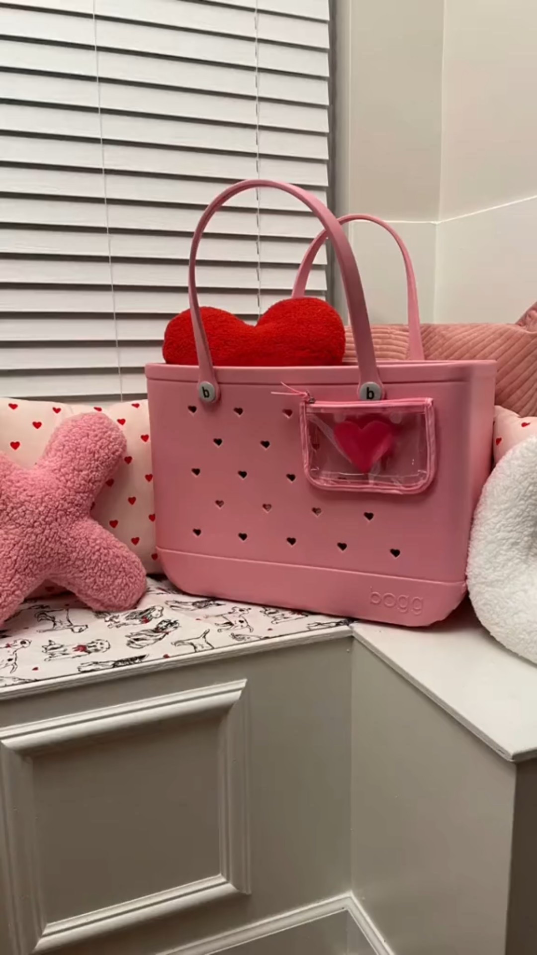 Valentines Day Bogg Bag! This heart pattern is perfect for any love baskets! 

#LTKmomlife #LTKSeasonal