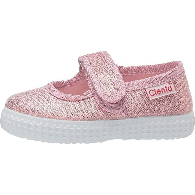 Mary Jane, Peach Sparkle - Cienta Shoes | Maisonette | Maisonette