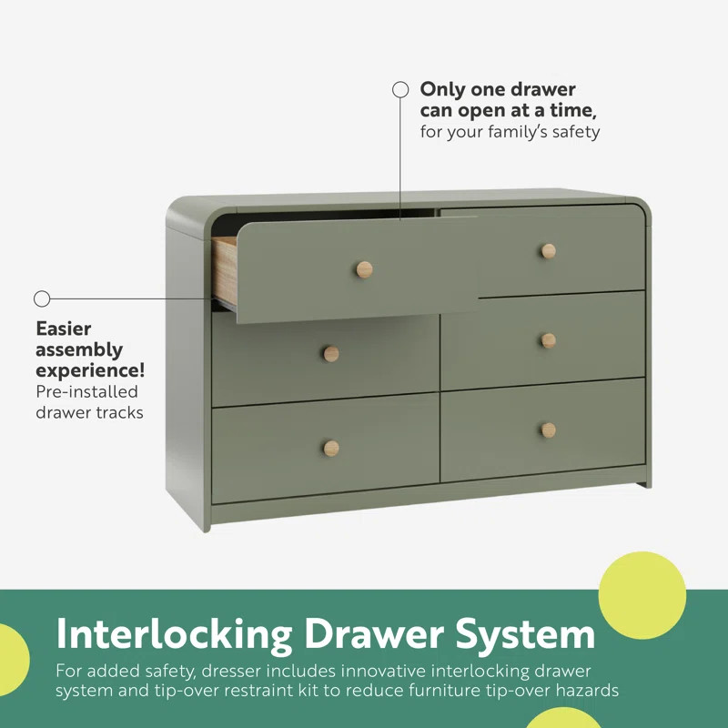 Storkcraft Santos 6 Drawer Dresser | Wayfair North America