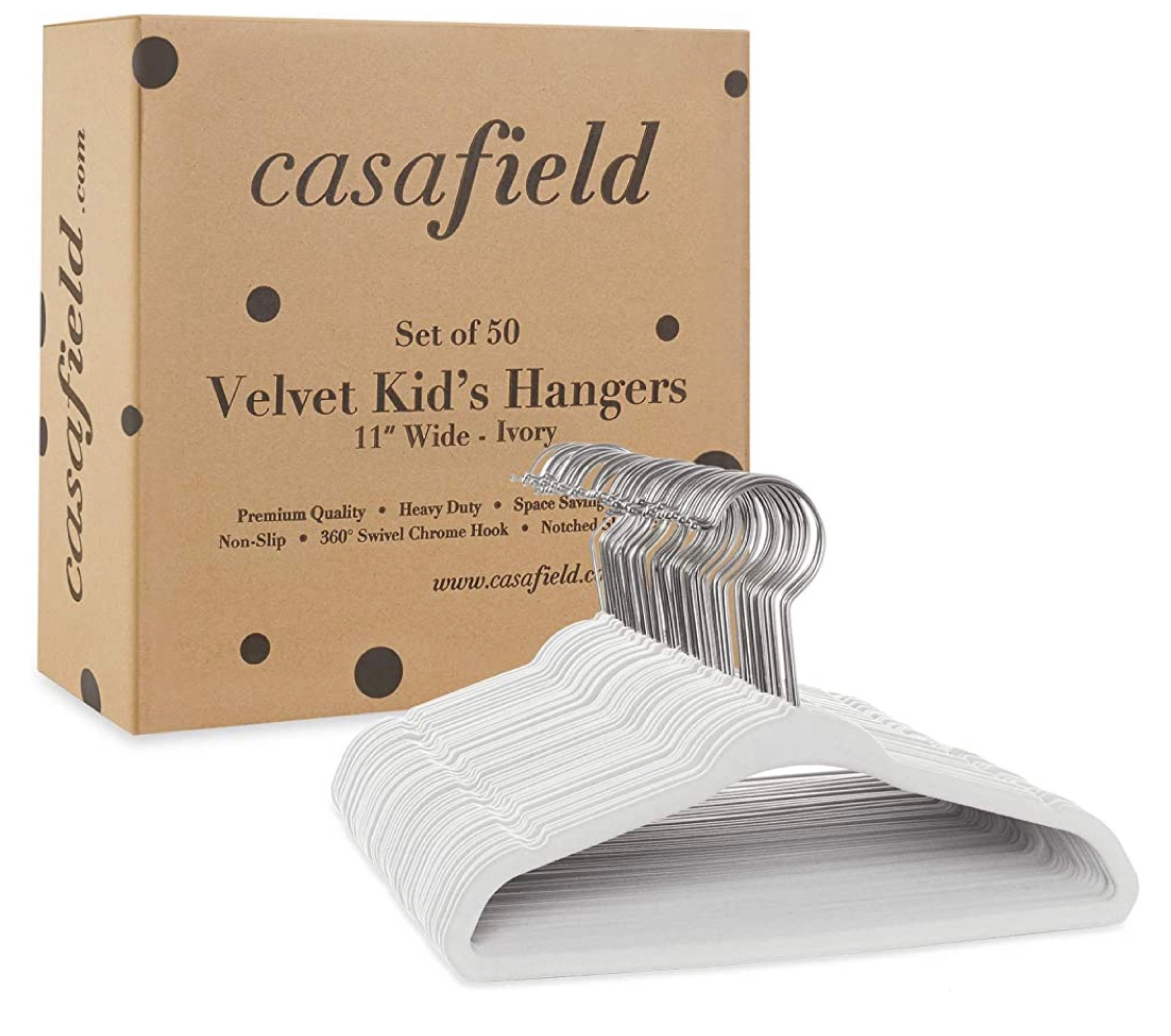Cute and sturdy hangers for your baby clothe! Hold the clothe perfect due to them being from velvet material! They also come in a bunch of different cute colors!