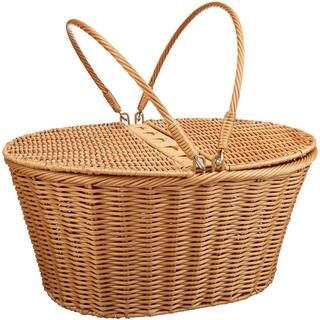 KOVOT Poly-Wicker Picnic Basket KO-456 | The Home Depot