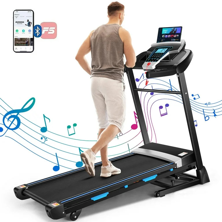 Treadmill 300 lb Capacity, 3.25 HP Automatic Incline Treadmill with APP & Bluetooth Audio Speaker... | Walmart (US)