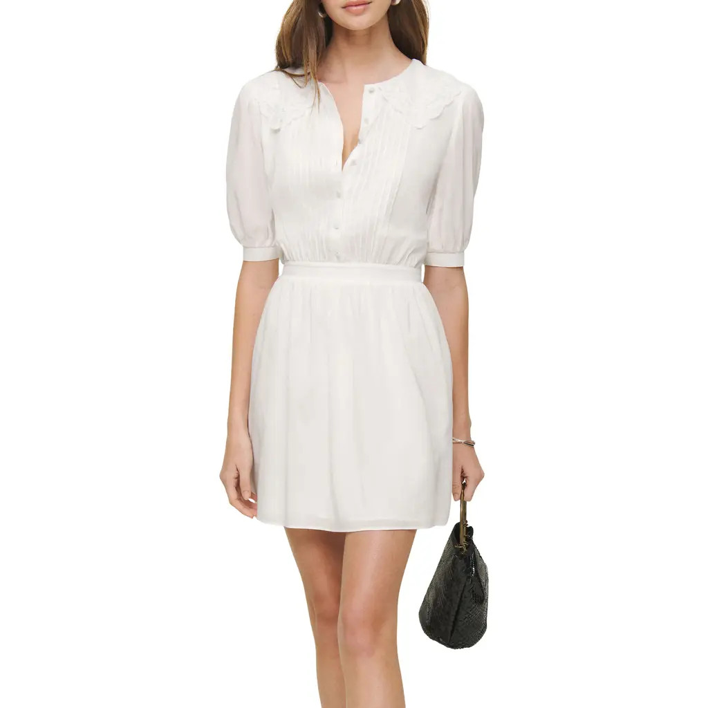 Reformation Kairos Lace Trim Dress in Ivory at Nordstrom Rack, Size 4 | Nordstrom Rack