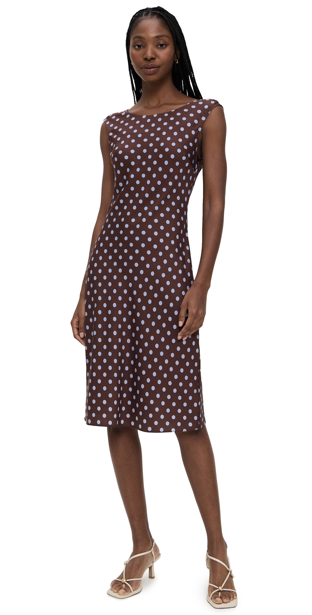 POSSE Leo Dress Chocolate Polka Dot L | Shopbop