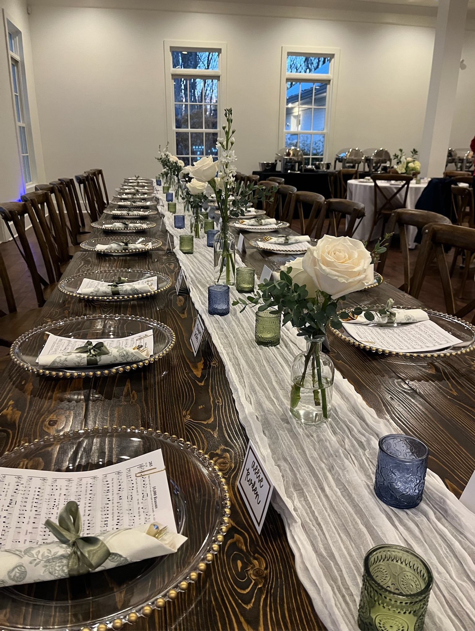 Rehearsal Dinner table scape details!🤍

#LTKWedding
