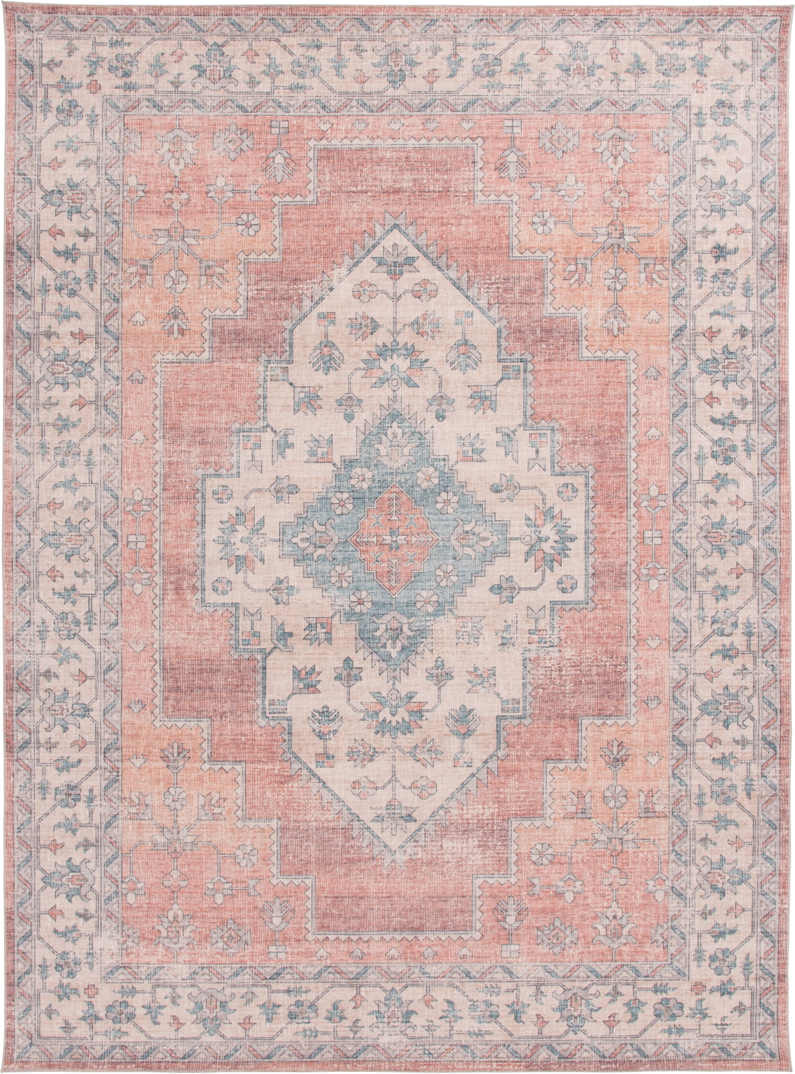 Better Homes & Gardens Persian Medallion Indoor Area Rug, Rust, 5'x7' | Walmart (US)
