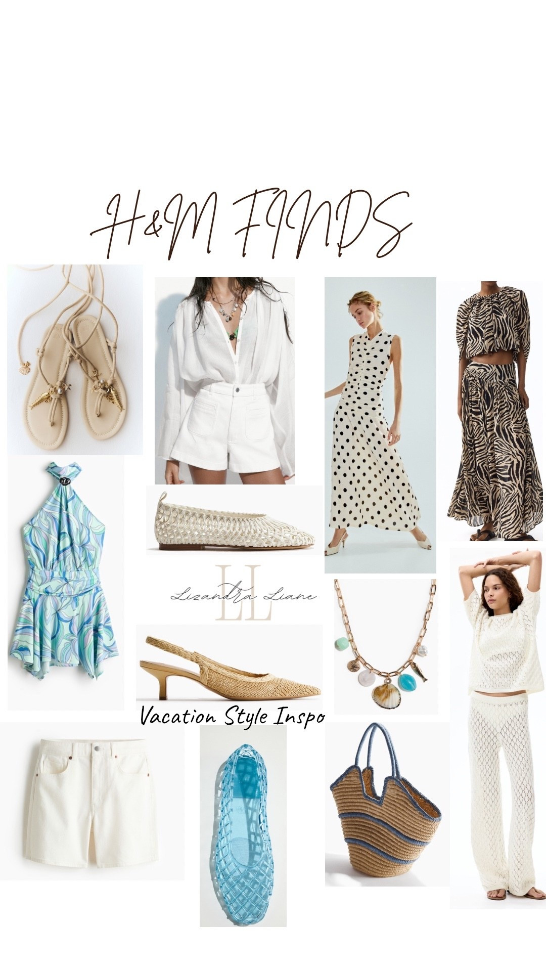 H&M vacation style inspo, what I’d wear on a beach trip, travel outfits, vacay resort style, summer, spring, shoes, bags

#LTKTravel #LTKSaleAlert #LTKSwim