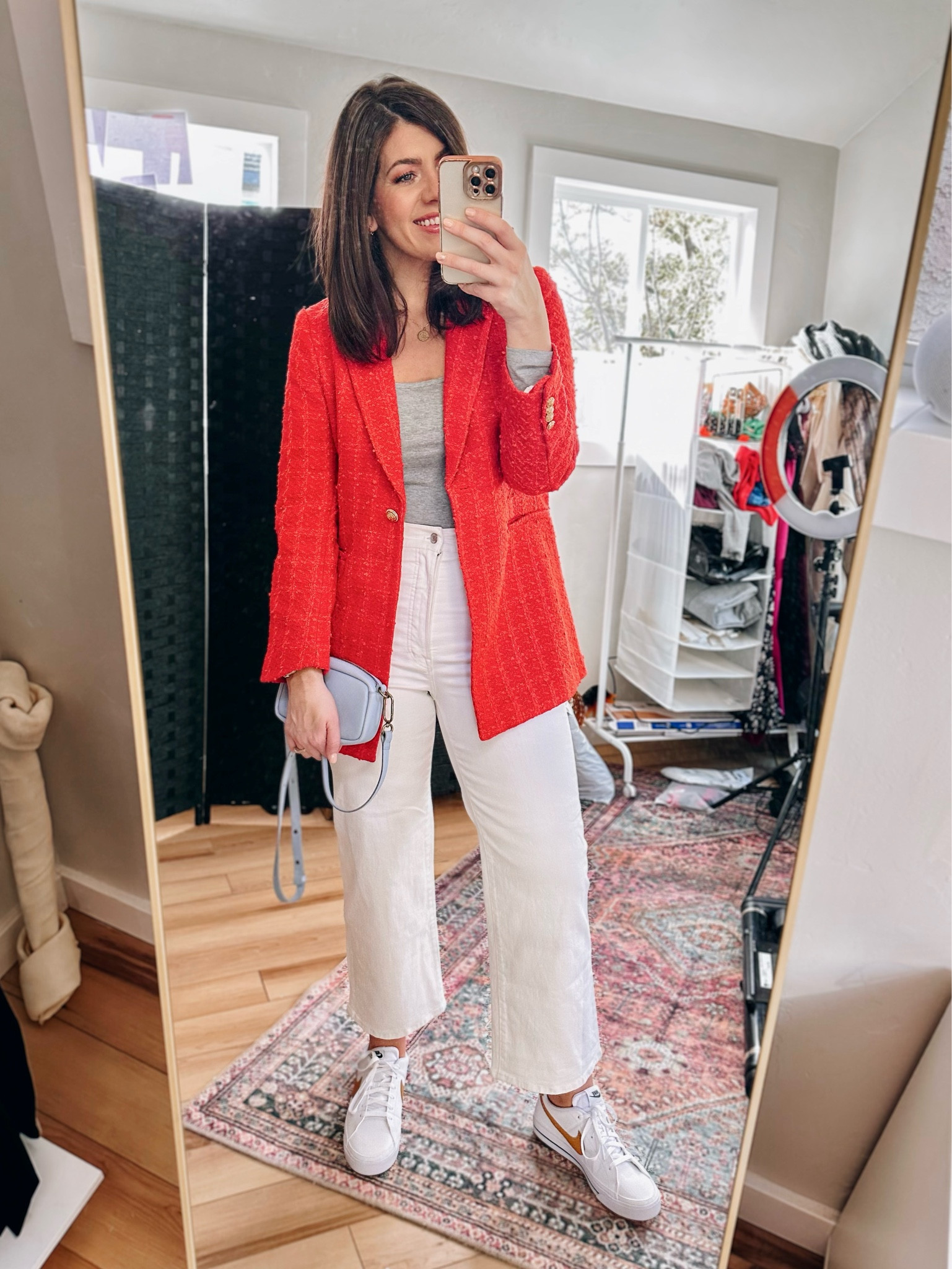 Square neck bodysuit-large
Blazer-medium
White jeans-29 tall


#LTKworkwear #LTKcurves #LTKstyletip