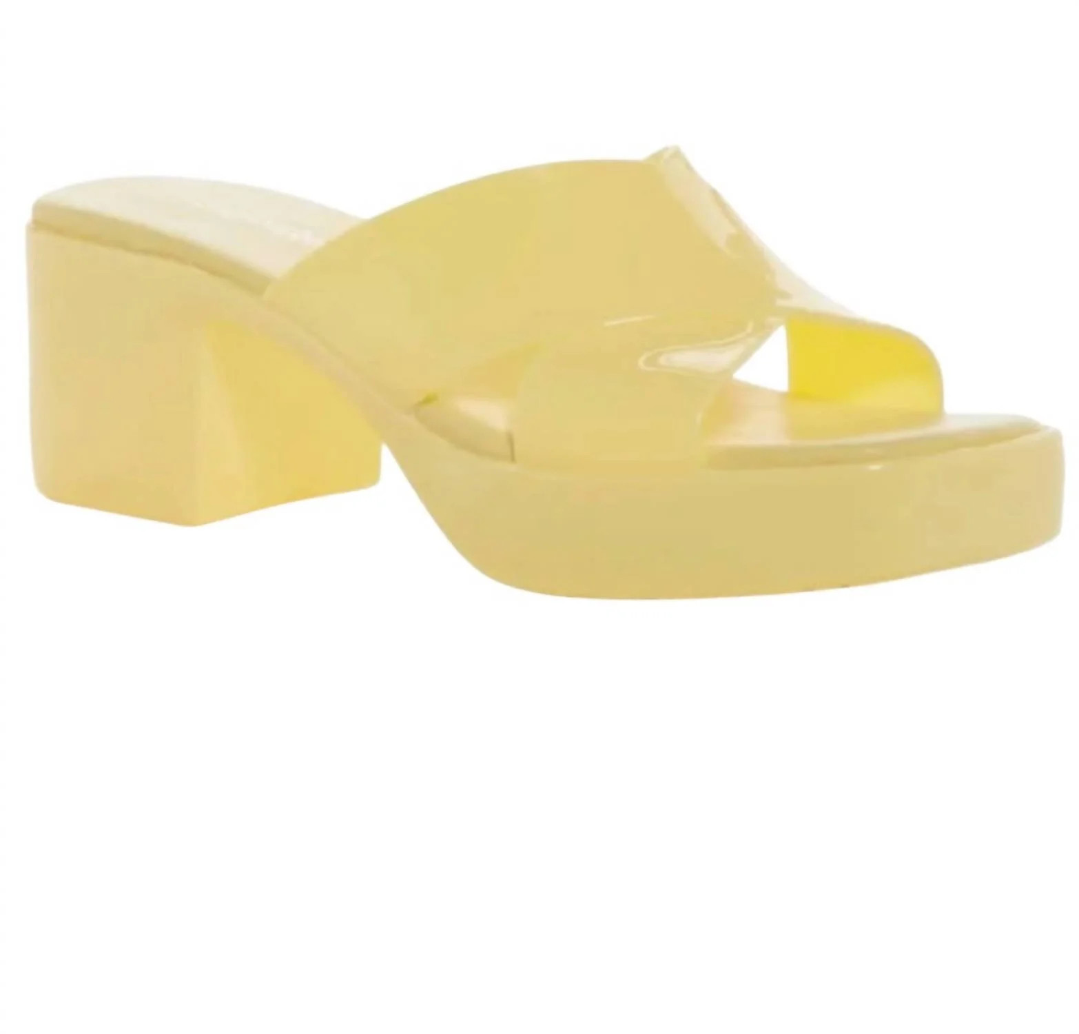 Women's Bubblegum Platform Sandal In Yellow | Shop Simon
