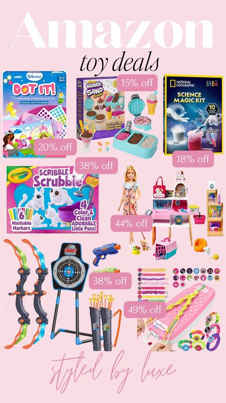 Amazon toy deals!

Toys, Barbie, gifts for kids, kids gifts, toys gifts, amazon toys, toys on sale 

#LTKkids #LTKsalealert #LTKGiftGuide