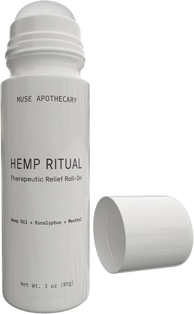 Muse Apothecary Hemp Ritual - Therapeutic Relief Roll-On, USDA Certified Organic Hemp Seed Oil, P... | Amazon (US)