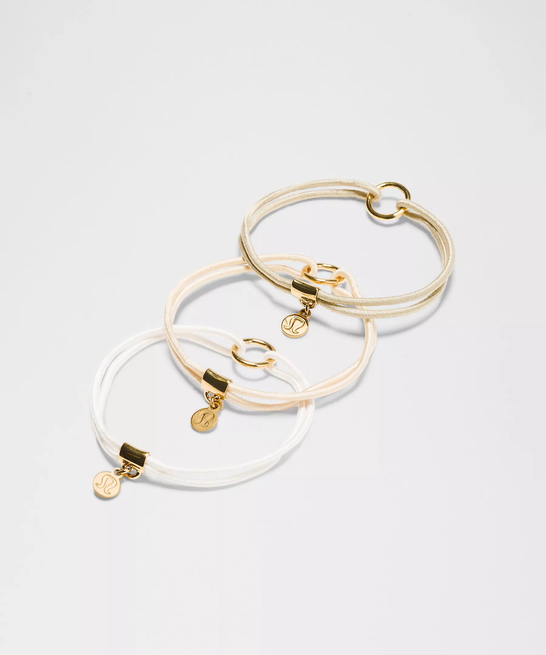 Logo Charm Hair Ties | Lululemon (US)