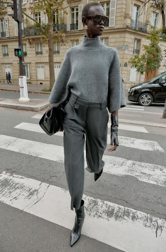 STRAIGHT-LEG DARTED TROUSERS | Zara UK