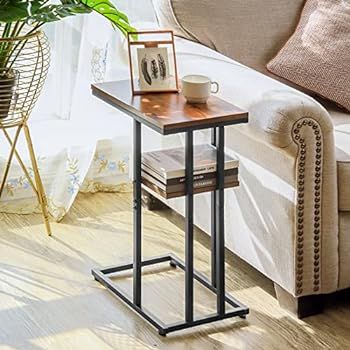 Yoobure C Shaped End Table, Side Table for Couch and Bed, Small Side Table for Small Spaces, Livi... | Amazon (US)
