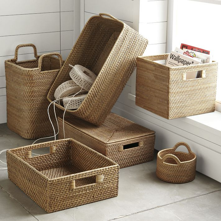 Modern Weave Storage Collection - Natural | West Elm (US)