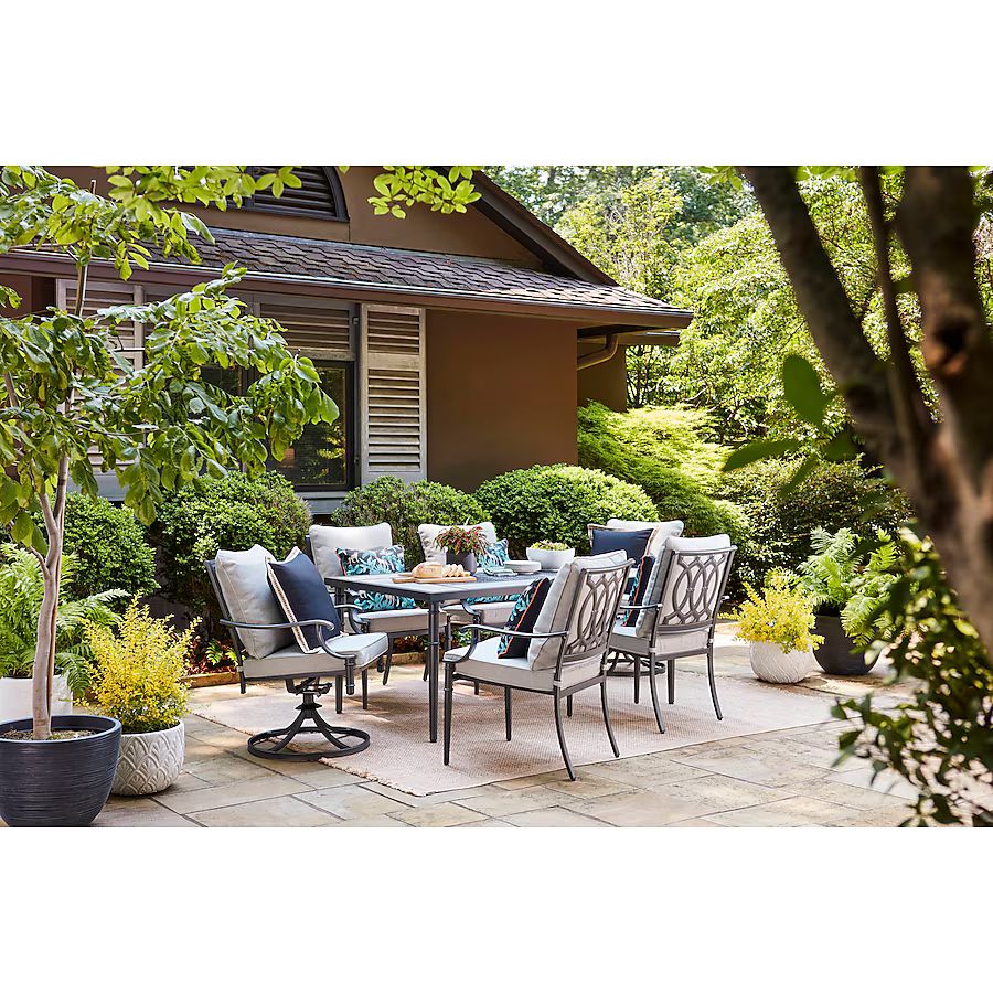 allen + roth Thomas Lake 7-Piece Patio Dining Set Collection | Lowe's