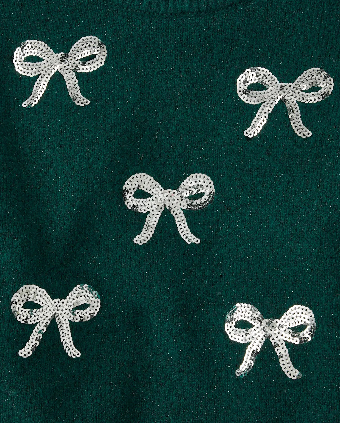 Girls Sequin Bow Sweater - green | The Children's Place