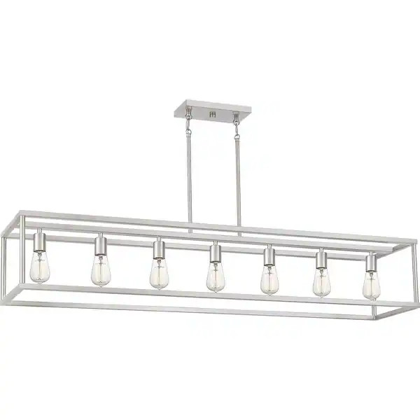 Strick & Bolton Maeson Steel 7-light Linear Chandelier - Brown | Bed Bath & Beyond