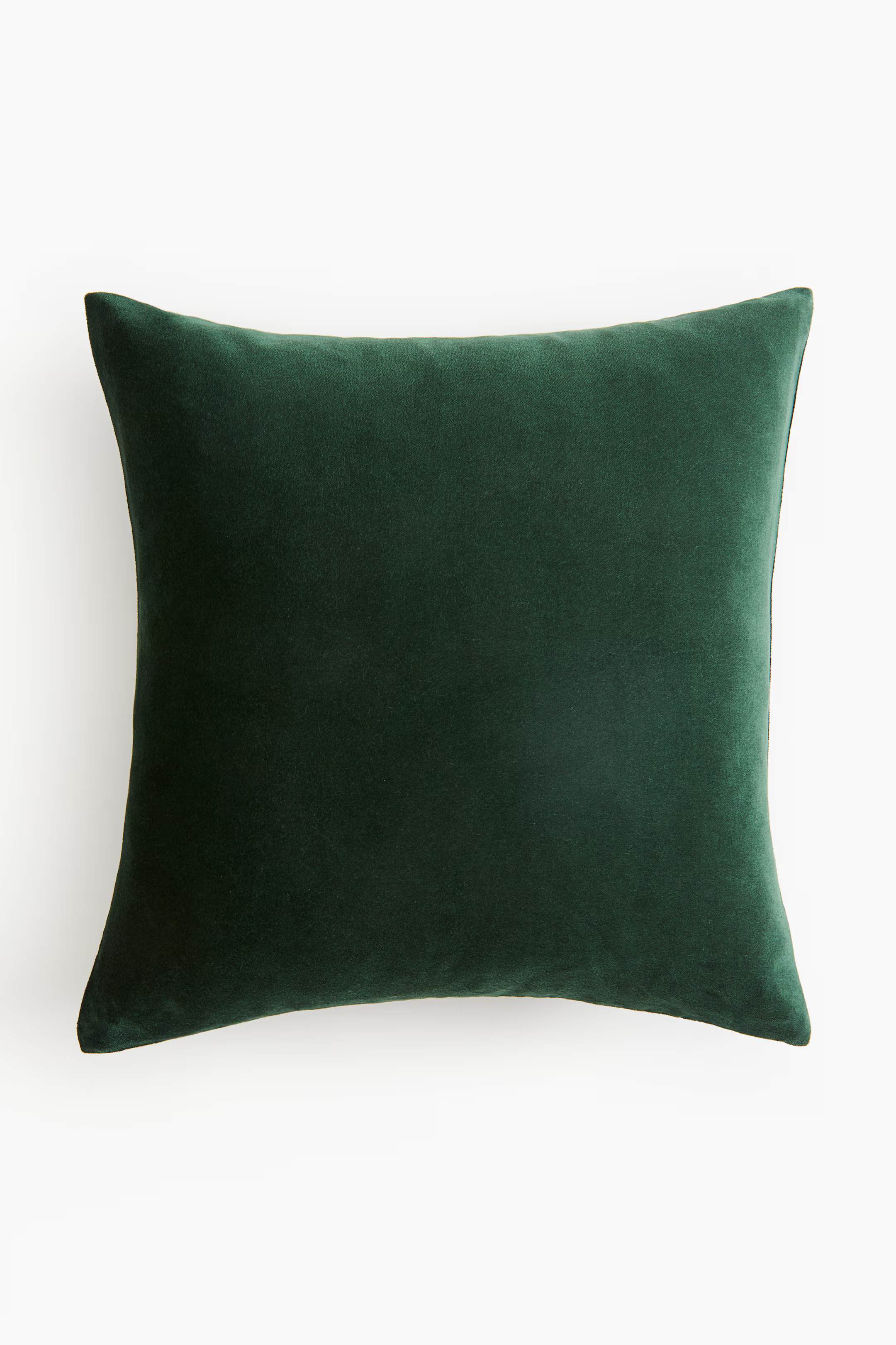 Velvet Cushion Cover - Dark green - Home All | H&M US | H&M (US + CA)