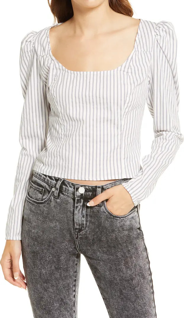Caroline Stripe U-Neck Top | Nordstrom Rack
