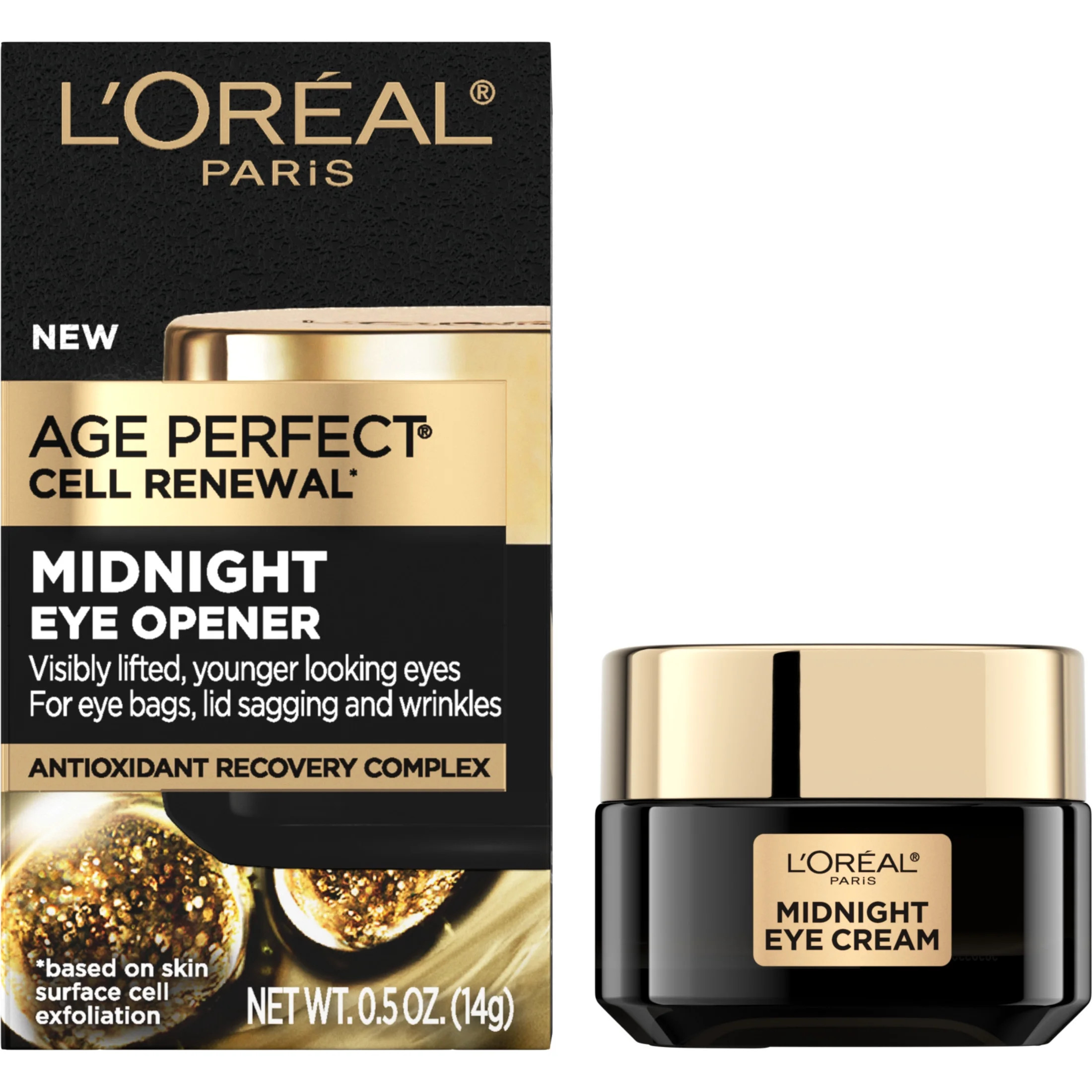 L'Oreal Paris Age Perfect Cell Renewal Midnight Anti Aging Eye Cream with Antioxidants, 0.5 fl oz | Walmart (US)
