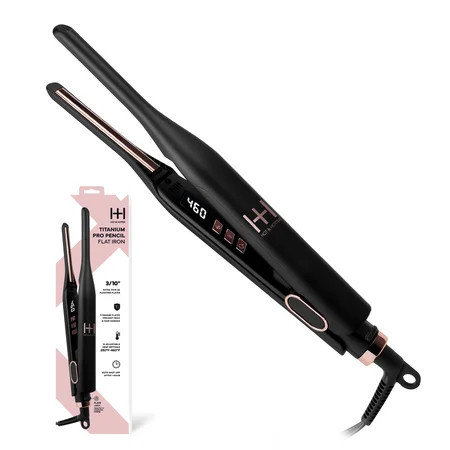 Hot & Hotter Nano Titanium Digital Pencil Flat Iron 3/10 inch Black | Walmart (US)