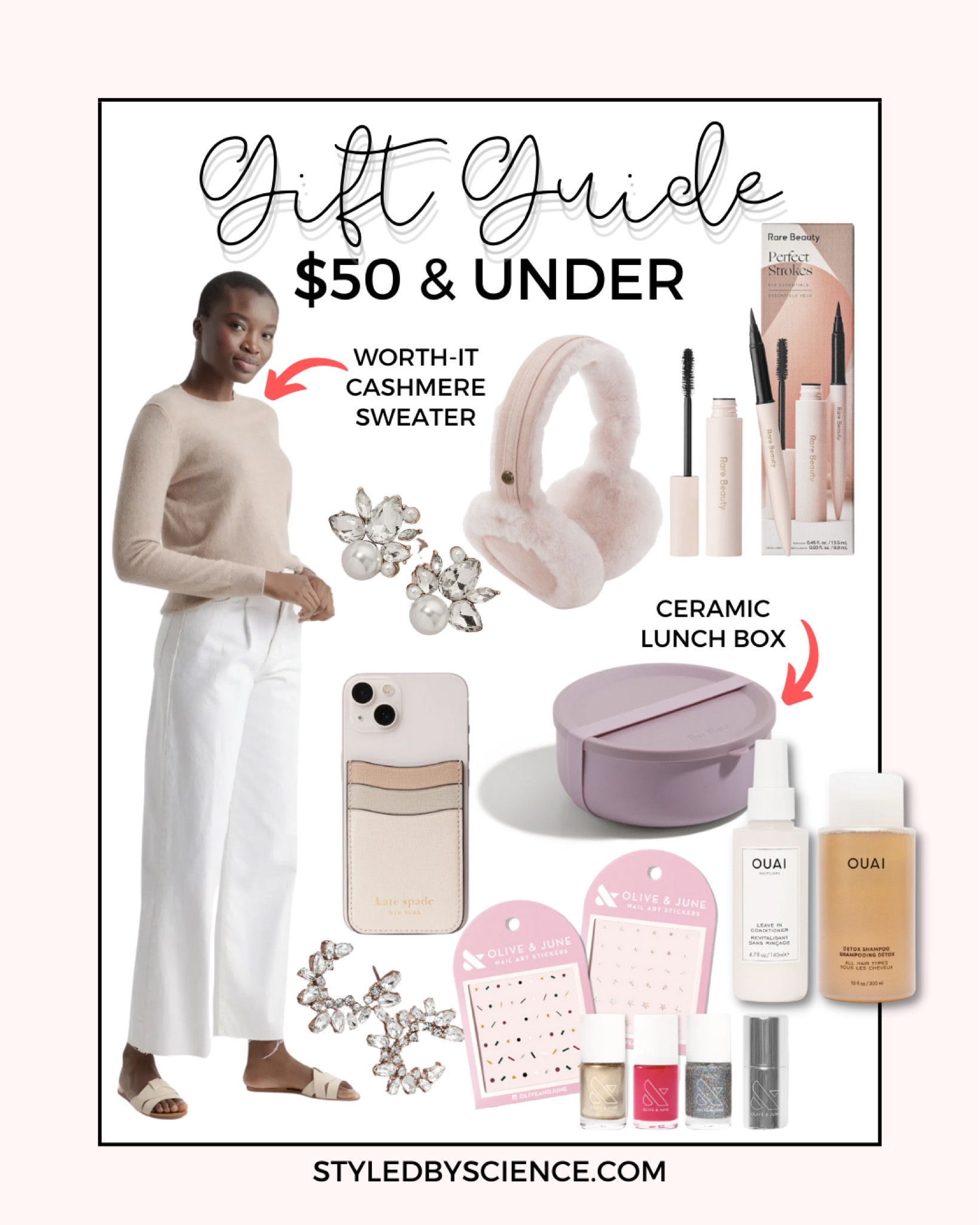 Gift Guide For Her Under 50 / gifts under 50 / gifts under 100 / beauty gift sets under 50 / affordable cashmere sweater / jewelry gifts / statement earrings / tech gifts for her / iPhone wallet sticker / lunch box / gifts for teachers / holiday nail polish / unique gifts under 50 

#LTKunder100 #LTKHoliday #LTKunder50