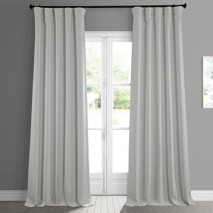 HPD Half Price Drapes BOCH-LN185-P Faux Linen Room Darkening Curtain (1 Panel) 50 X 84, BOCH-LN18... | Amazon (US)