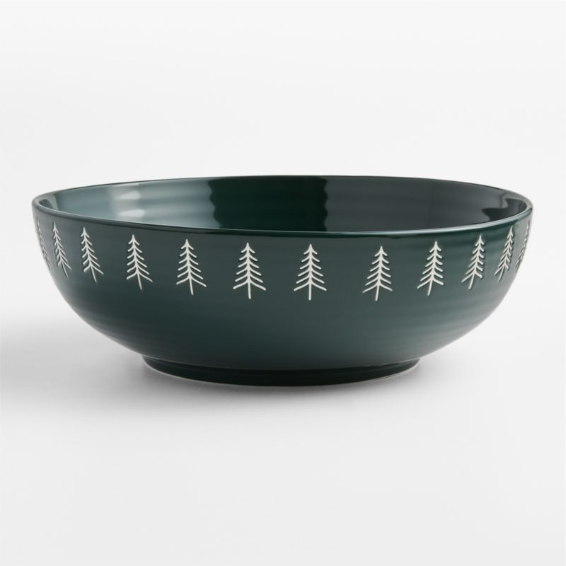 Nordic Trees Stoneware Serving Bowl | Crate & Barrel
