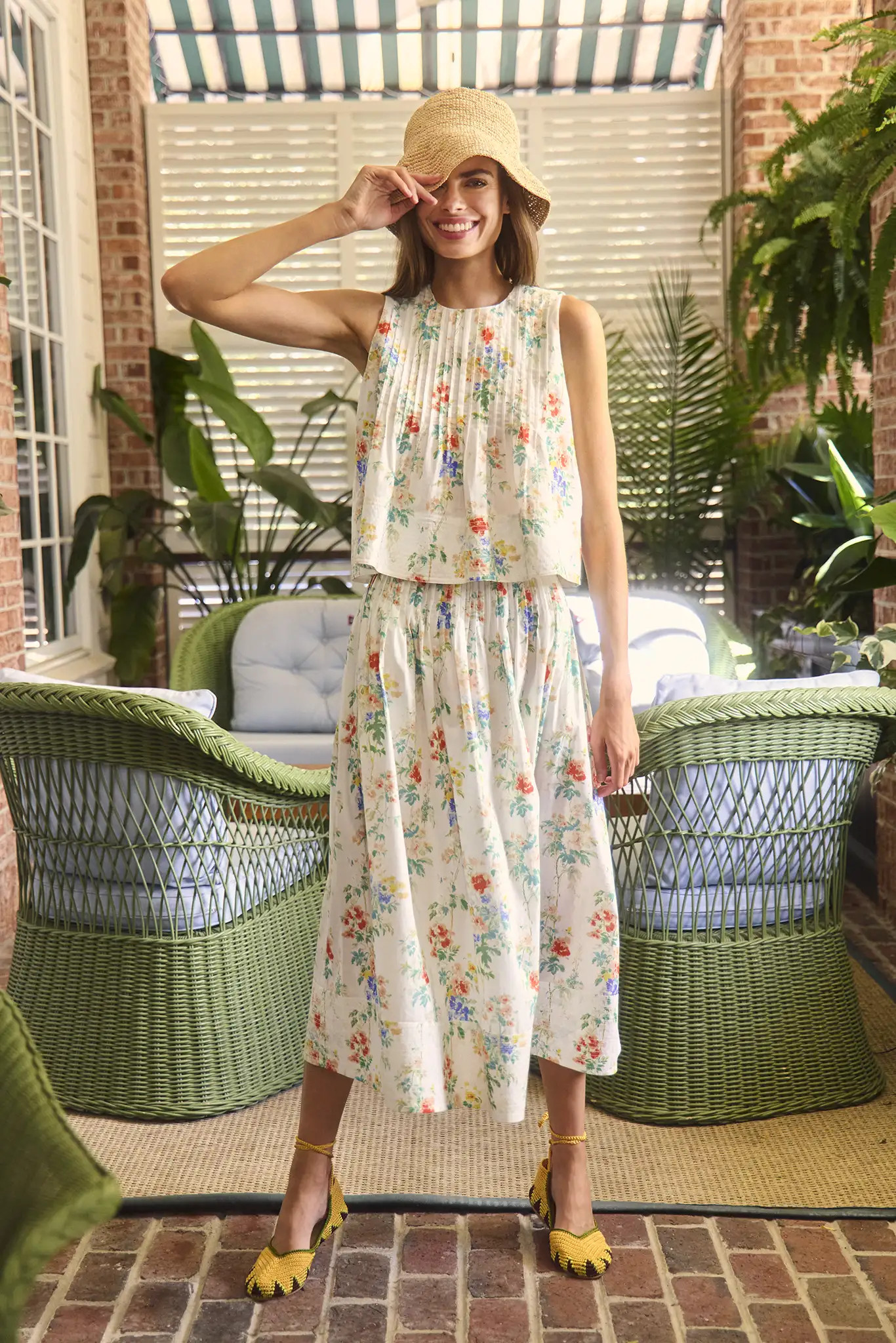 Fallon Skirt | Floral Midi Skirt | Hunter Bell | Hunter Bell