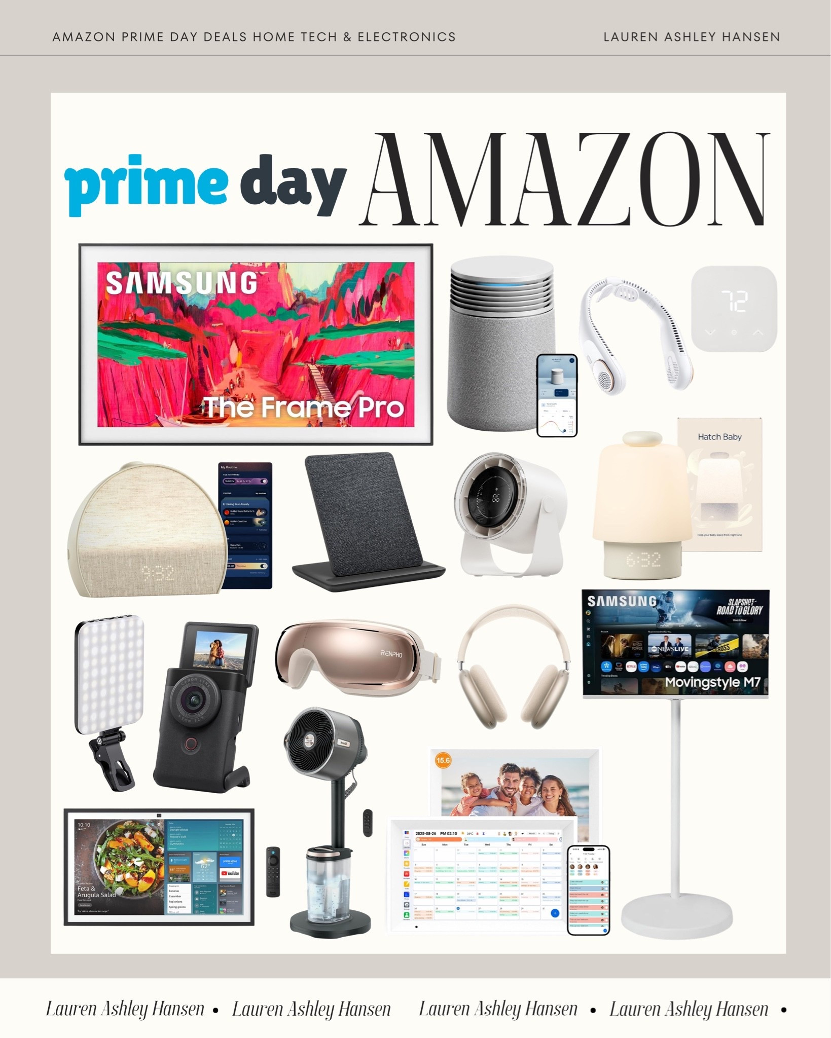 The best deal in home technology and electronics! My favorite Samsung Frame TV, digital calendars, hatch alarm clock, air purifiers, music accessories, and more!

#LTKSaleAlert #LTKHome