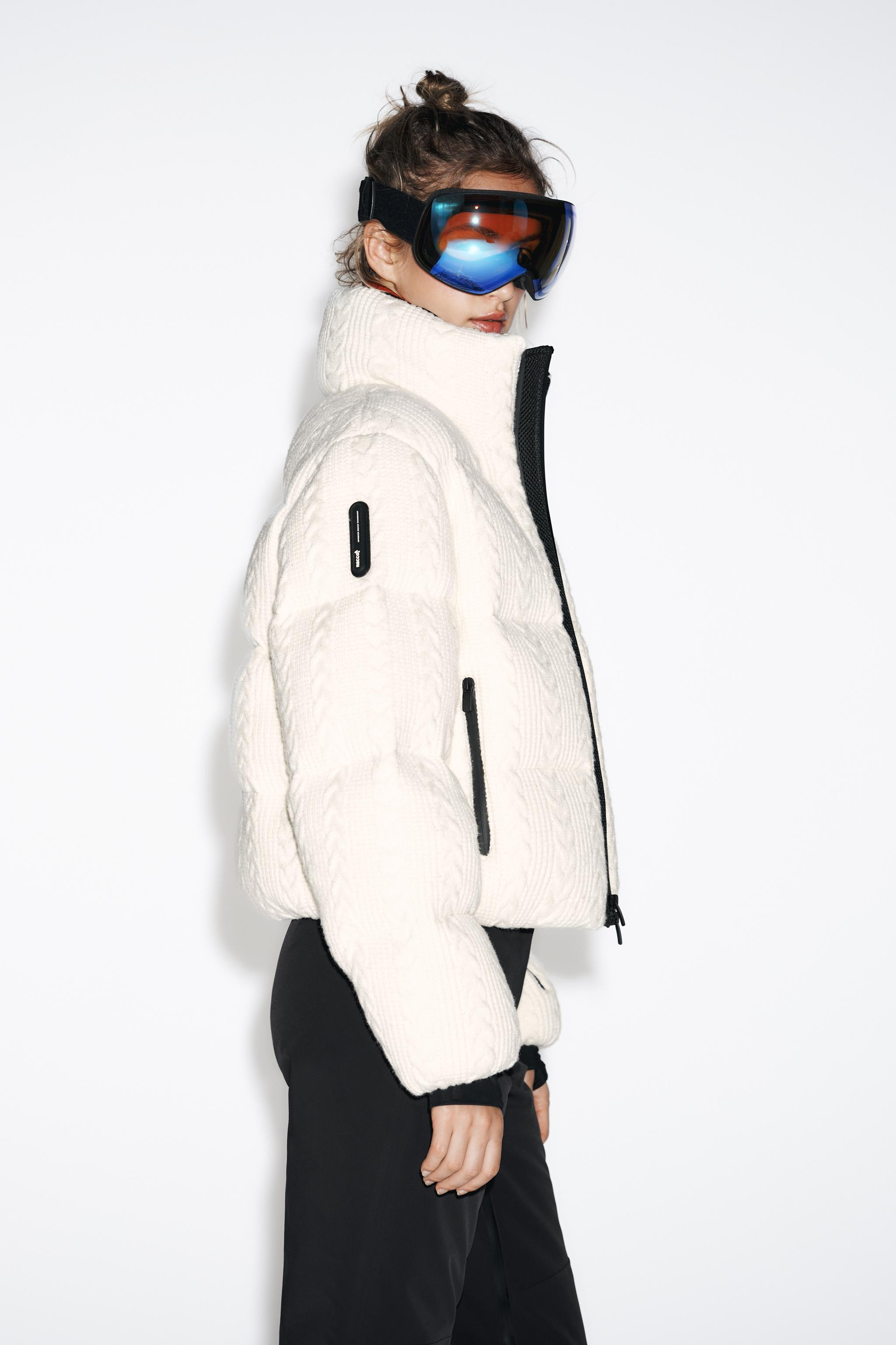 SHEARLING PUFFER JACKET HEIQ XREFLEX™ RECCO® TECHNOLOGY SKI COLLECTION | Zara US