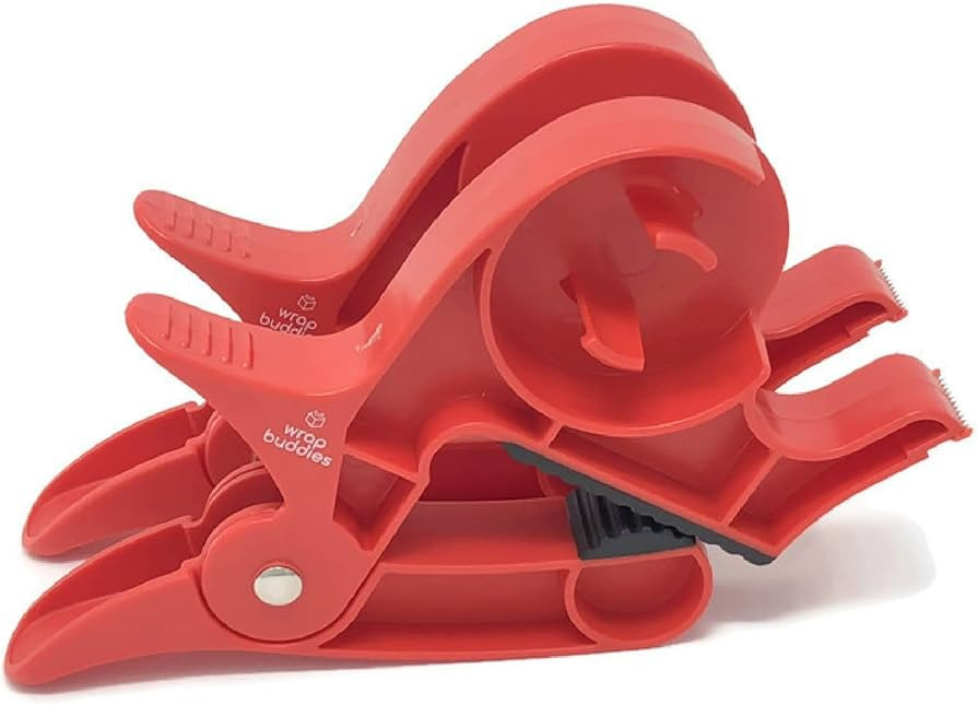 Wrap Buddies Wrapping Paper Clamps - 2 Gift Wrapping Paper Holder Clamps with Integrated Tape Dis... | Amazon (US)
