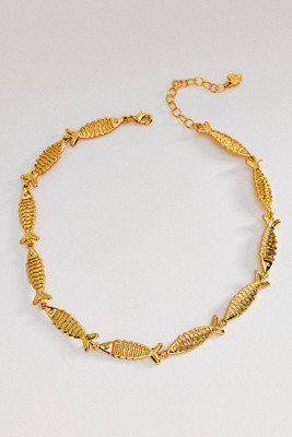 Frasier Sterling Gone Fishing Necklace | Anthropologie (US)