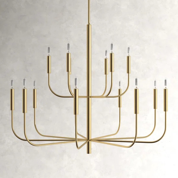 Tedder 15 - Light Dimmable Tiered Chandelier | Wayfair North America