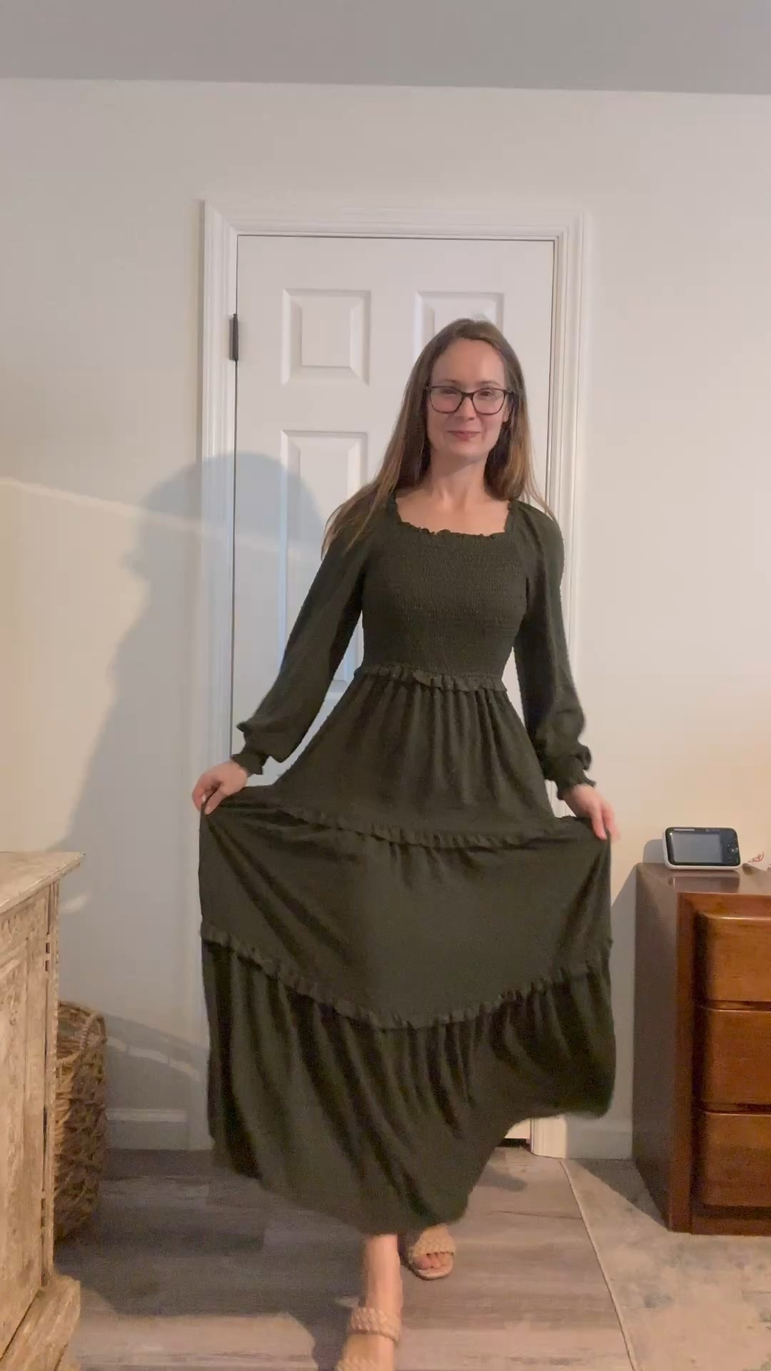 Beautiful dress for the fall. This is perfect for family pictures, attending a shower, a more casual wedding or wear for the holidays  

#LTKStyleTip #LTKSeasonal #LTKFindsUnder100