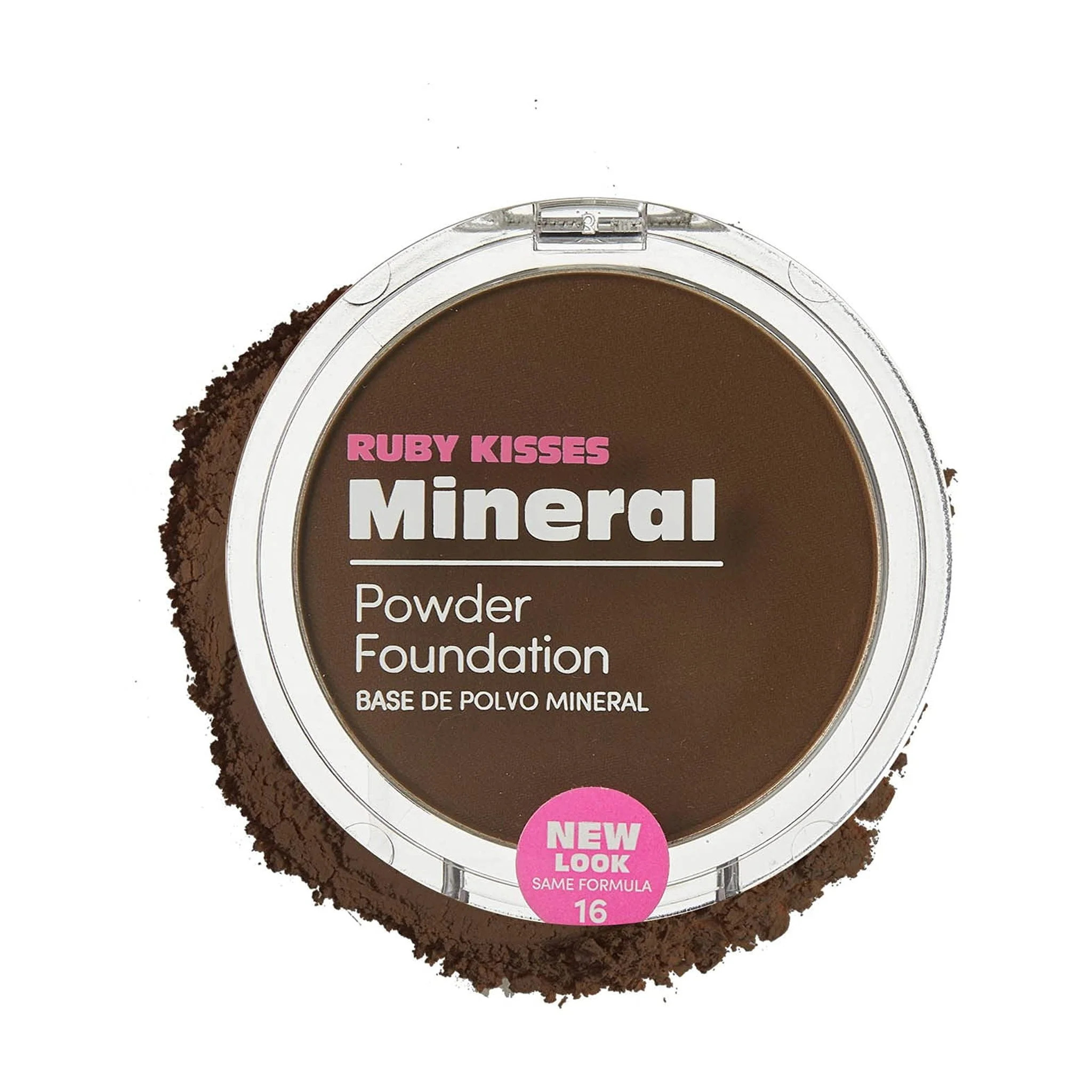 Ruby Kisses Mineral Pressed Powder Foundation, Medium to Full Coverage Natural Finish 0.35 Ounce ... | Walmart (US)