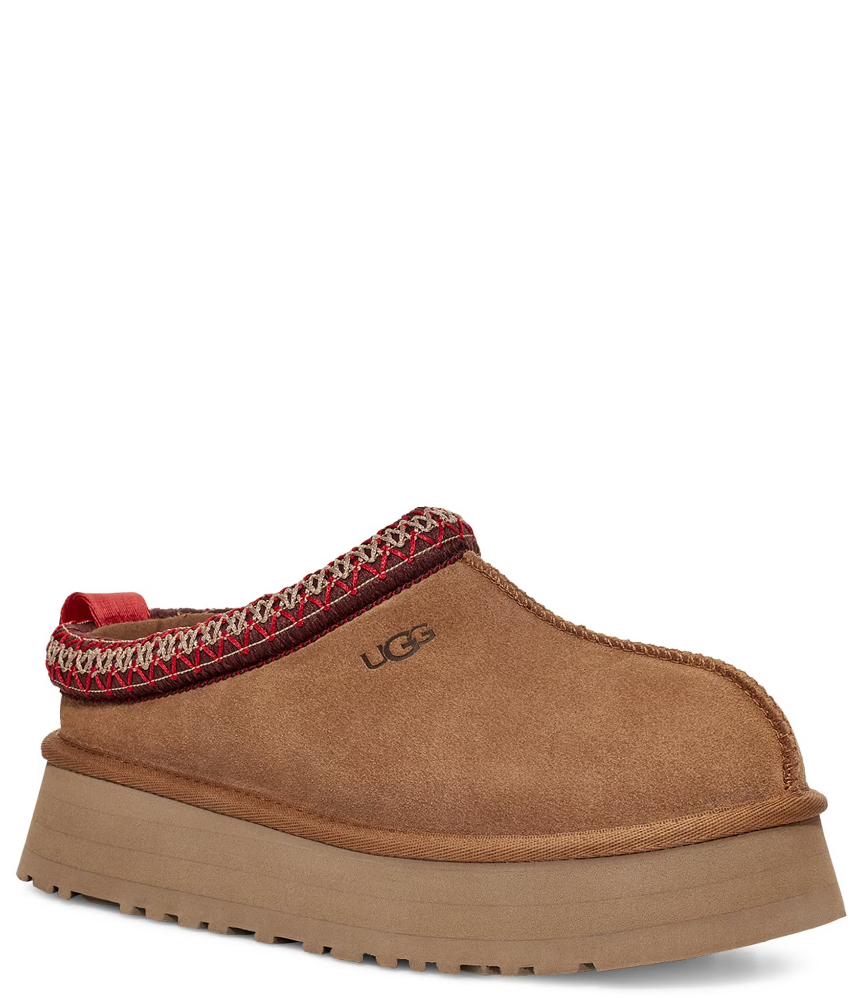 Tazz Suede Platform Clog Slippers | Dillard's